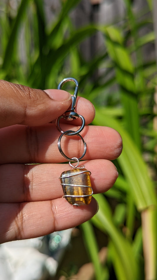 Tigers Eye Pendant | Wire Wrapped Necklaces | Crystal Necklace | Healing Jewelry |