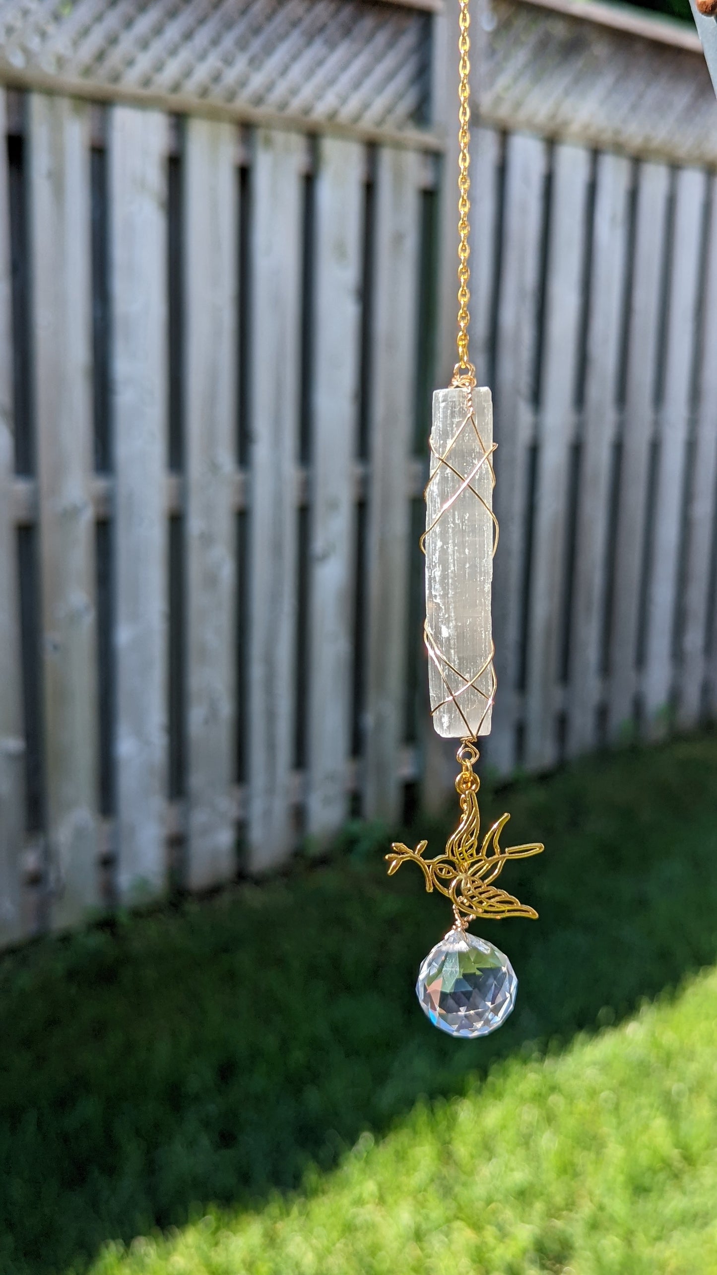 Mini Crystal Suncatcher || Custom Suncatcher || Mini Car Catchers || Wire Wrapped Crystal Suncatcher || Boho || Genuine Crystals || Healing Décor || Inspired Vibrations